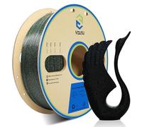 YOUSU 1.75mm Glow in the Dark PLA Filament, Black PLA 3D Printer Filament with Starry Glow Effect, Glow Green Luminous Material for FDM 3D Printers, 1kg Spool Accuracy +/ (5)