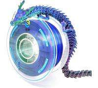 YOUSU Filamento PLA 1.75, filamento PLA in seta tricolore, PLA arcobaleno multicolore, filamento per stampante 3D, PLA seta rosa/blu/verde, 1 kg (2,2 libbre)/bobina