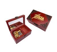 Youtang, Carillon musicale in legno con specchio e incisione al laser, motivo con Zelda, regalo musicale per donne e uomini, fidanzati (melodia: Song of Storms da Ocarina of Time, movimento oro)
