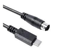 Youtang Cavo USB-C a Mini-Din maschio a 7 pin per serie IK Multimedia iRig, compatibile con HD, HD-A, tasti, I/O 25, I/O49, MIDI 2, Pro, Pro Duo, Pro Duo I/O, Pro I/O, Stream (USB-C a Min Din)