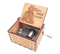 Youtang Davy Jones - Carillon con manovella a Mano, in Legno Intagliato, Motivo: Play Davy Jone, Colore: Marrone