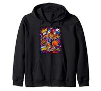 Youth Basketball Mania Space Galaxy Graffiti Art Felpa con Cappuccio