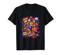 Youth Basketball Mania Space Galaxy Graffiti Art Maglietta