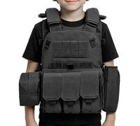 Youth Fishing Vest, Adjustable Utility Vest with Multiple Pockets