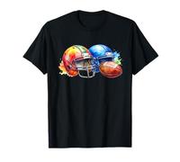 Youth Football Apparel Center Player Coach Boys Helmet Maglietta