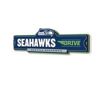 YouTheFan Cartello stradale 3D NFL Seattle Seahawks, realizzato con precisione, pronto da appendere, con licenza ufficiale ed elegante aggiunta per i fan della squadra finale