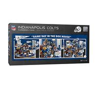 YouTheFan- Indianapolis Colts Giorno di Gioco nella casa del Cane-Puzzle 1000pc, Colori della Squadra, Taglia unica, 2506159