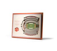 YouTheFan NCAA Clemson Tigers 5-Layer StadiumView 3D Wall Art - Memori