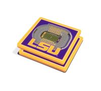 YouTheFan NCAA LSU Tigers 3D StadiumView Coasters - Tiger Stadium