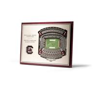 YouTheFan NCAA South Carolina Gamecocks 5-Layer StadiumView 3D Wall Ar