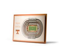 YouTheFan NCAA Tennessee Volunteers 5-Layer StadiumView 3D Wall Art -