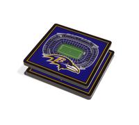 YouTheFan NFL Baltimore Ravens 3D StadiumView coasters - M&T Bank Stadium