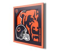 YouTheFan NFL Chicago Bears 3D Logo Serie Wall Art - 12x12
