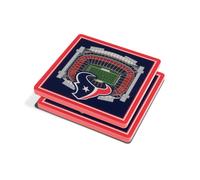 YouTheFan NFL Houston Texans 3D StadiumView Coasters - NRG Stadium