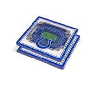 YouTheFan NFL Indianapolis colts 3D StadiumView coasters - Lucas Oil Stadium