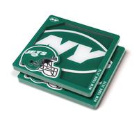 YouTheFan NFL New York Jets 3D Logo Series Sottobicchieri 4"" x 4""