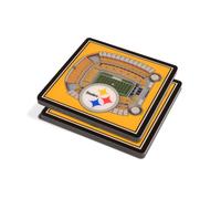 YouTheFan NFL Pittsburgh Steelers 3D StadiumViews coasters , 4 x 4
