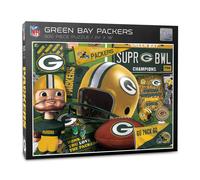 YouTheFan Puzzle della serie retr NFL Green Bay Packers - 500 pezzi