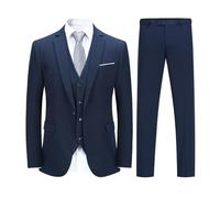 YOUTHUP Abito Uomo 3 Pezzi Slim Fit Blazer Panciotto Pantaloni
