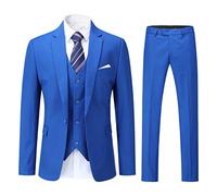 YOUTHUP Abito Uomo 3 Pezzi Slim Fit Giacca Gilet Pantaloni