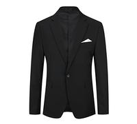 YOUTHUP Blazer da Uomo Slim Fit Formale Giacca da Abito Casual 1 Pulsante Elegante Giacche