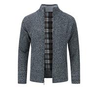 YOUTHUP Cardigan da Uomo Maglione Maglia Invernale Foderato in Pile Sweater Lunga Pullover