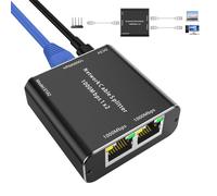 YOUTINGHDAV Splitter LAN 1 a 2, 1000 Mbps RJ45, splitter Ethernet a 2 porte, RJ45 Gigabit switch CAT5 CAT5E CAT6 CAT7 per PC, laptop, hub, switch, router, set-top box, TV digitale
