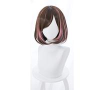 Youtuber AIChannel Kizuna AI Parrucca corta da donna Costume Cosplay Parrucche sintetiche resistenti al calore per capelli