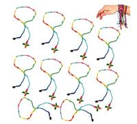 YouU 10 pz Bracciale con Croce di macramé, Pulseras Decenarios