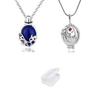 YouU 2 Pezzi The Vampire Daywalking Katherine Collana Pendente con Diondolo Collana - Blu Reale per i Fan, con Scatola Trasparente
