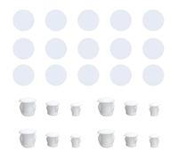 YouU 90 pezzi Mobili per La Casa Decorazione Plastica Foro per La Vite Copri Tappi 54 pezzi Tappi Coprivite Adesivi per ripiano per coprire i fori delle viti nei mobili (Bianco)