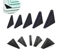YouU - Protezioni angolari in vetro a 3 angoli, 4 mm, 5 mm, 6 mm, 8 mm, 10 mm, per proteggere i bordi di specchi, vetro, lamiera, 50 pezzi