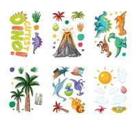 YouXiaor Adesivi Vasca Antiscivolo, Adesivi Antiscivolo Doccia Adesivi Antiscivolo Vasca da Bagno Elementi Decorativi da Vasca Bagno Creature Adesivi Bambini Adesivi (1, Dinosauro)