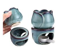 YouXiaor Bruciatori di Olio Essenziale in Ceramica con Cucchiaio,Scalda Cera per Candele,Diffusori Candle,Candela Fornello Aroma Diffusore per Casa Camera da Letto Decorazione Meditazione Yoga