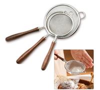 YouXiaor Colini a Maglia Fine, 3PCS Piccoli Setacci in Acciaio Inox con Manici Spargi Zucchero a Velo Spargizucchero Farina Setaccio Zucchero a Velo Setaccio per Farina Zucchero A Velo Shaker