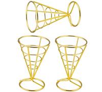 YouXiaor Supporto per Patatine Fritte, 3PCS Cestino per Patatine Fritte Conico Stand Patatine Fritte Finger Food Contenitori Supporto Conico per Patatine Fritte Supporto per Spuntini Cestino Alimenti