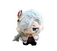 Youxy Anime Peluche Diluc/Venti/ZhongLi Figura Posizione Seduta Mini Ciondolo 12CM Anime Cartoon PP Cotone Morbido Farcito Borsa Decorazione per i fan dei giocatori