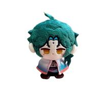 Youxy Anime Peluche Diluc/Venti/ZhongLi Figura Posizione Seduta Mini Ciondolo 12CM Anime Cartoon PP Cotone Morbido Farcito Borsa Decorazione per i fan dei giocatori