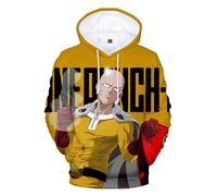 Youxy Saitama - Felpa con cappuccio Anime Genos, con stampa 3D, a maniche lunghe, alla moda, per il tempo libero, streetwear