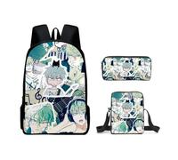 Youxy Set di 3 zaini anime Luka/Mizl/Ivan con stampa 3D con zaino e astuccio a tracolla singola, regalo per il rientro a scuola, Tipo 12.