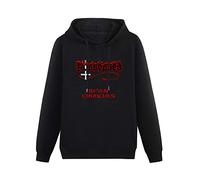 youyasi Workwear Pullover Hoody Possessed Seven Churches Black Death Metal Long Sleeve Sweatshirts Black XL