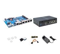 youyeetoo Banana Pi BPI-R4 Lite Router - OpenWrt, MT7987A Chip, 2GB DDR4, 2.5G SFP & RJ45 WAN, 4X 1G LAN, Network Connectivity Industrial Single Board Computer (with Metal Case Kit)