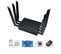 youyeetoo Banana Pi BPI-R4 WiFi 7 Router scheda di sviluppo, 4/8 GB RAM,8 GB eMMC, MediaTek MT7988A Chip, 2 slot SFP da 10 Gbe SFP, 4 porte di rete Gbe (con pacchetto modulo Wi-Fi 7+5G, 8 GB di RAM, 8