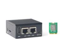 youyeetoo FriendlyElec NanoPi R76S Router Development Board | RK3576 8 Core 2.2GHz | 2X 2.5G Ethernet | 6 Top NPU | Slot M.2 & USB 3.2 | IoT/Linux/Android (3GB RAM - 0GB eMMC, Con M.2 SDIO WiFi)