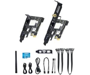 youyeetoo Sipeed NanoKVM Mini Remote Control Operations Server Maintenance Server, 1TOPS NPU 1GHz C906 RISC-V Linux Single Board Computer (versione PCIE) (kit basice)