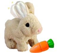YOUYIKE Giocattoli di Coniglio per Bambini, Coniglio Peluche Interattivo per Ragazze, Coniglio con Suoni e Movimenti, Simulazione Peluche, coniglietto di peluche per Pasqua, regalo di Natale