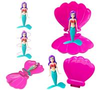 YOUYIKE Giocattolo per piscina a forma di sirena, 2 conchiglie e 2 sirene, per bambini, giocattolo acquatico, per attività all'aperto e piscina, giocattolo subacqueo