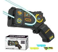 YOUYIKE Lasso String Shooterm, Rope Launcher Elica Lasso-String Shooter per Bambini, Rope Launcher Elica, Glow in The Dark Lasso, Game Shooter String Toy, Giocattolo da Tiro a Corda con Zip