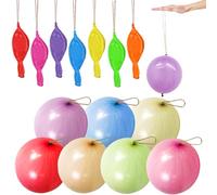 YOUYIKE Palloncini Punch, 20/30/50/100 Pezzi Palloncini Perforati con Banda Elastica, Punchball Balloons per Feste, Grandi Palloncinis Perforati in Lattice Palloncinis Colorati per Giochi All'aperto