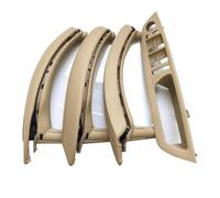 YOUZKA Cambia le parti RHD Driver Della Mano Destra Porta Interna Bracciolo Maniglia In Pelle Set Completo Per X5 X6 E70 E71 E72 2007-2014(Beige 7pcs)